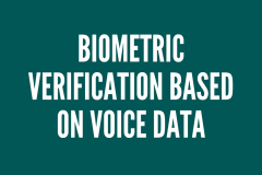 Biometric Verification Based on Voice Data